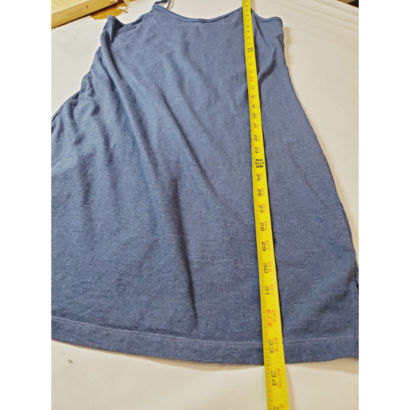 Cottonique Womens 5 Slip Dress 100% Organic Cotton Chemical Free Blue Natural — image 8 of 8